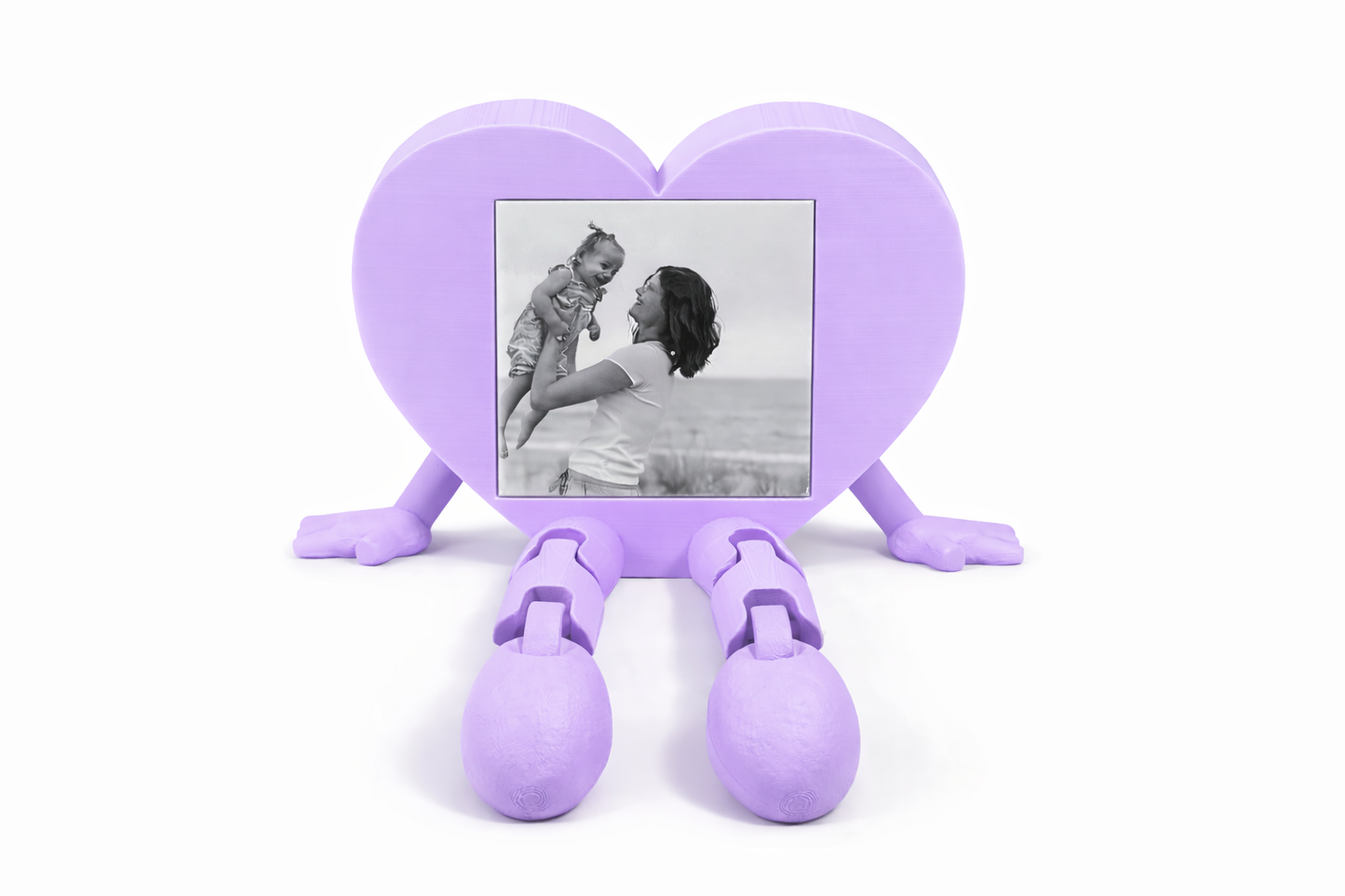 Heart Shelf Sitter with 1 Custom 2.5in Square Magnet